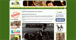 Desktop Screenshot of animalesparacine.com